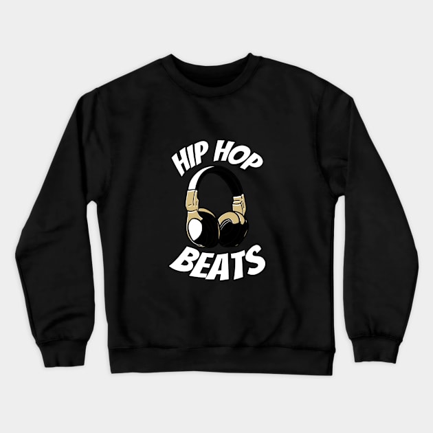 Hip Hop Beats Rap Music Design 90s Kopfhörer Crewneck Sweatshirt by Upswipe.de